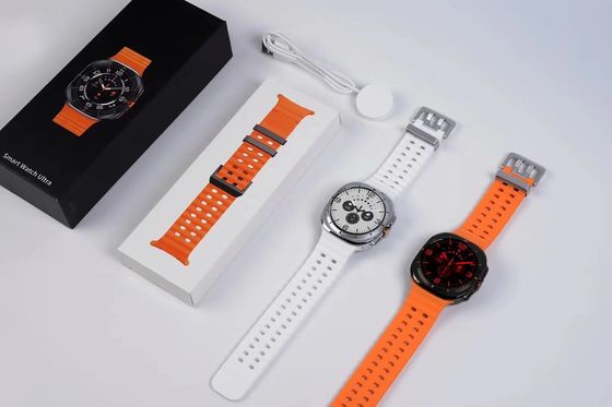 ล่าสุด 2025 W7 Ultra GPS รอบ Smartwatch สําหรับผู้ชายและผู้หญิง วัตถุดันหัวใจ แบตเตอรี่ 3.8V / 400mAh-702224